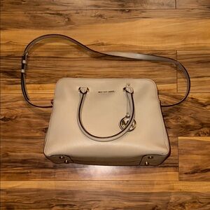 Michael Kors Cream Leather Handbag